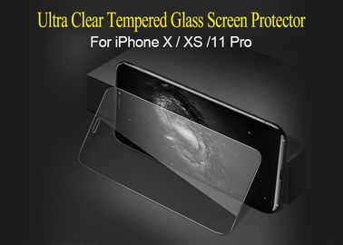 IPhone X XS 11 प्रो के लिए डस्टप्रूफ 2.5D टेम्पर्ड ग्लास स्क्रीन प्रोटेक्टर