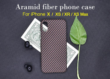 IPhone X के लिए अल्ट्रा थिन मैट स्टाइल रियल अरिअम फाइबर फोन केस