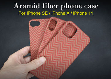 चिकना स्पर्श ऑरेंज iPhone SE Aramid फाइबर फोन का मामला