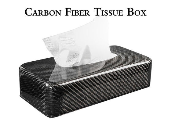 Shockproof 3K ग्लॉसी कार्बन फाइबर ऊतक बॉक्स