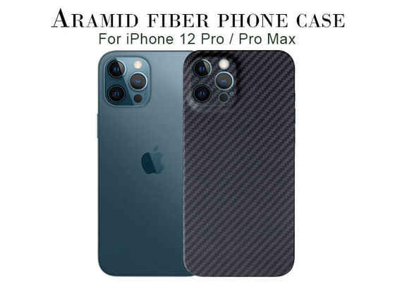 सुपर स्लिम फुल कवर iPhone 12 प्रो Aramid फोन केस कार्बन फाइबर कवर