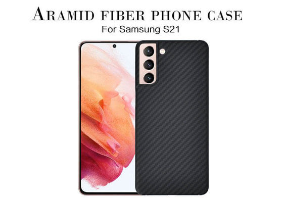 सैमसंग S21 के लिए क्रेटर डिजाइन Aramid फाइबर फोन केस OEM