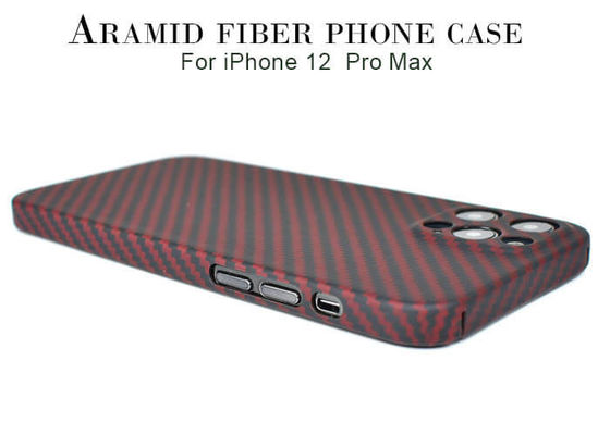 iPhone 12 प्रो मैक्स रेड कैमरा फुल प्रोटेक्शन Aramid Fiber केस