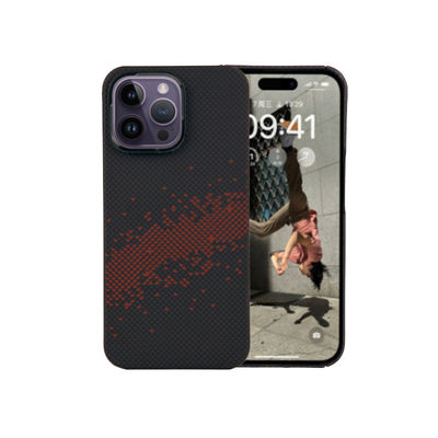 आईफोन 16 प्रो मैक्स के लिए अल्ट्रा पतला पूर्ण सुरक्षा चुंबकीय अरामाइड कार्बन फाइबर फोन केस