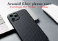 सैन्य ग्रेड सामग्री iPhone 11 Aramid केस कार्बन फाइबर फोन केस Carbon