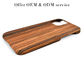 iPhone 12 सुरक्षात्मक गंदगी प्रतिरोधी असली लकड़ी फोन के मामले में