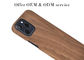 IPhone 12 प्रो मैक्स के लिए प्रतिरोधी सुपर पतला लकड़ी फोन केस पहनें