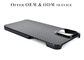 IPhone 12 प्रो मैक्स के लिए ग्लॉसी सरफेस ब्लैक कार्बन Aramid फाइबर iPhone केस