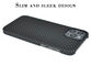रिंग डिजाइन फोन केस iPhone 12 प्रो मैक्स अरामिड कार्बन फाइबर केवलर फोन केस