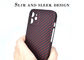 IPhone 12 के लिए मैट सरफेस 0.65mm Aramid Fiber फोन केस